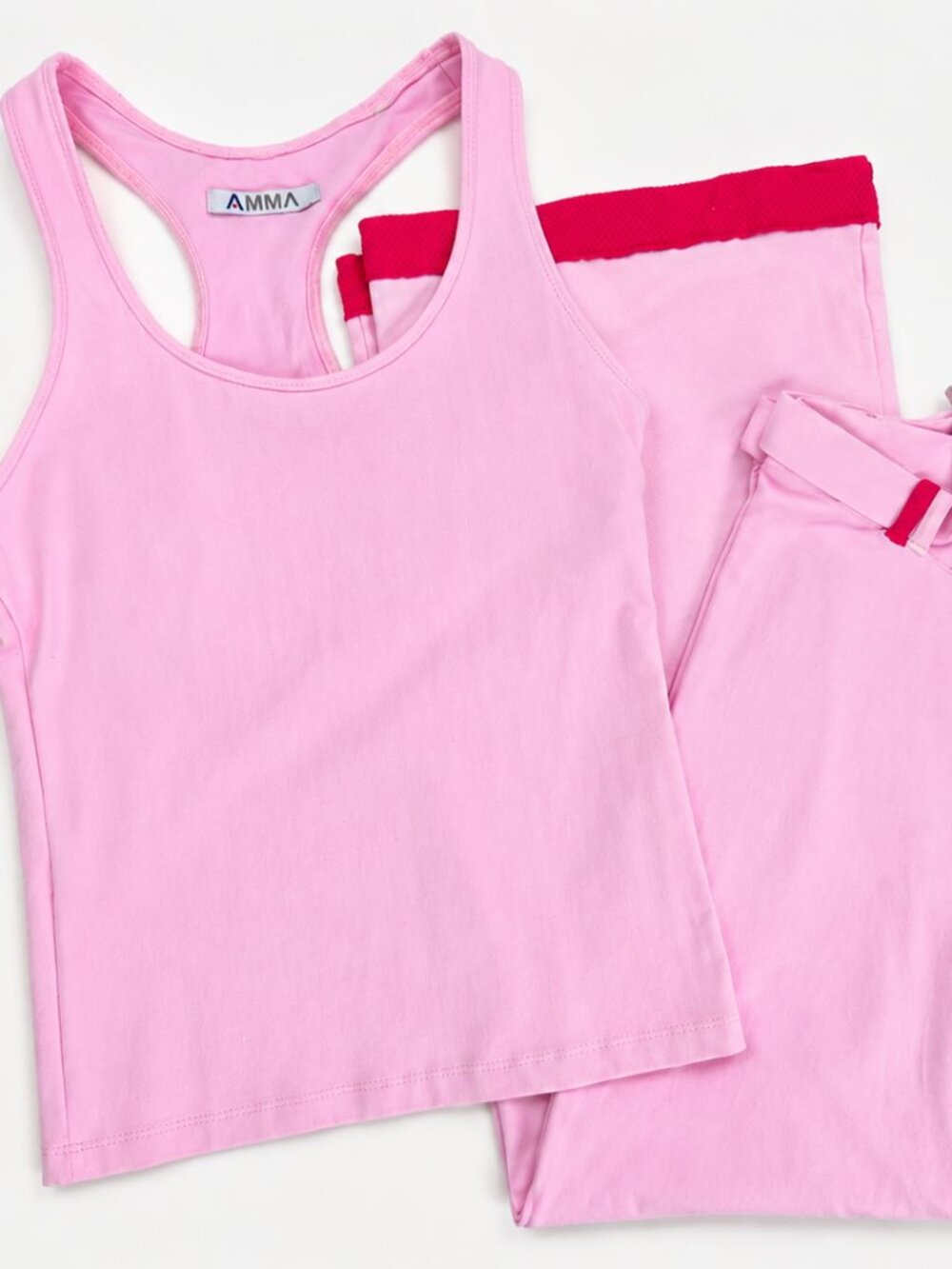 “Y2K Planet B By Prim Padilla Pink Activewear Set NWT Supplex Capri Leggings S
